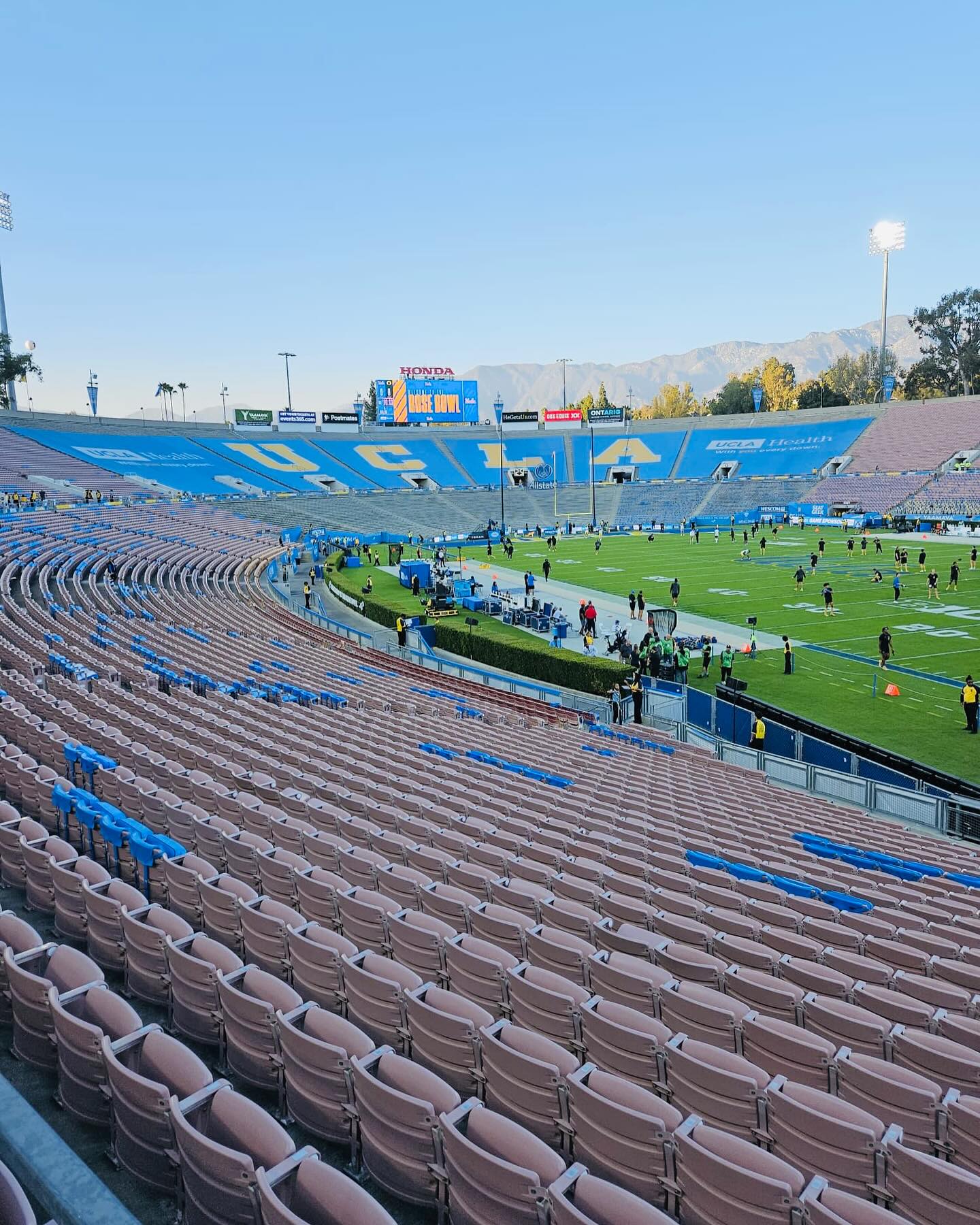 Handel's on Wheels serving at the Rose Bowl stadium